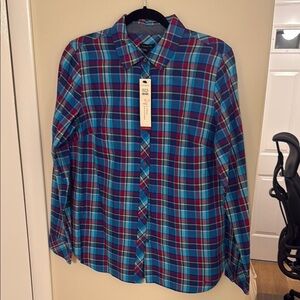 Plaid Button-Up Shirt
